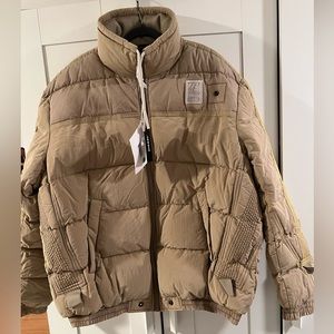 DIESEL puffer jacket color Tan size L